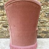 Toad armchair, vintage velvet fireside chair