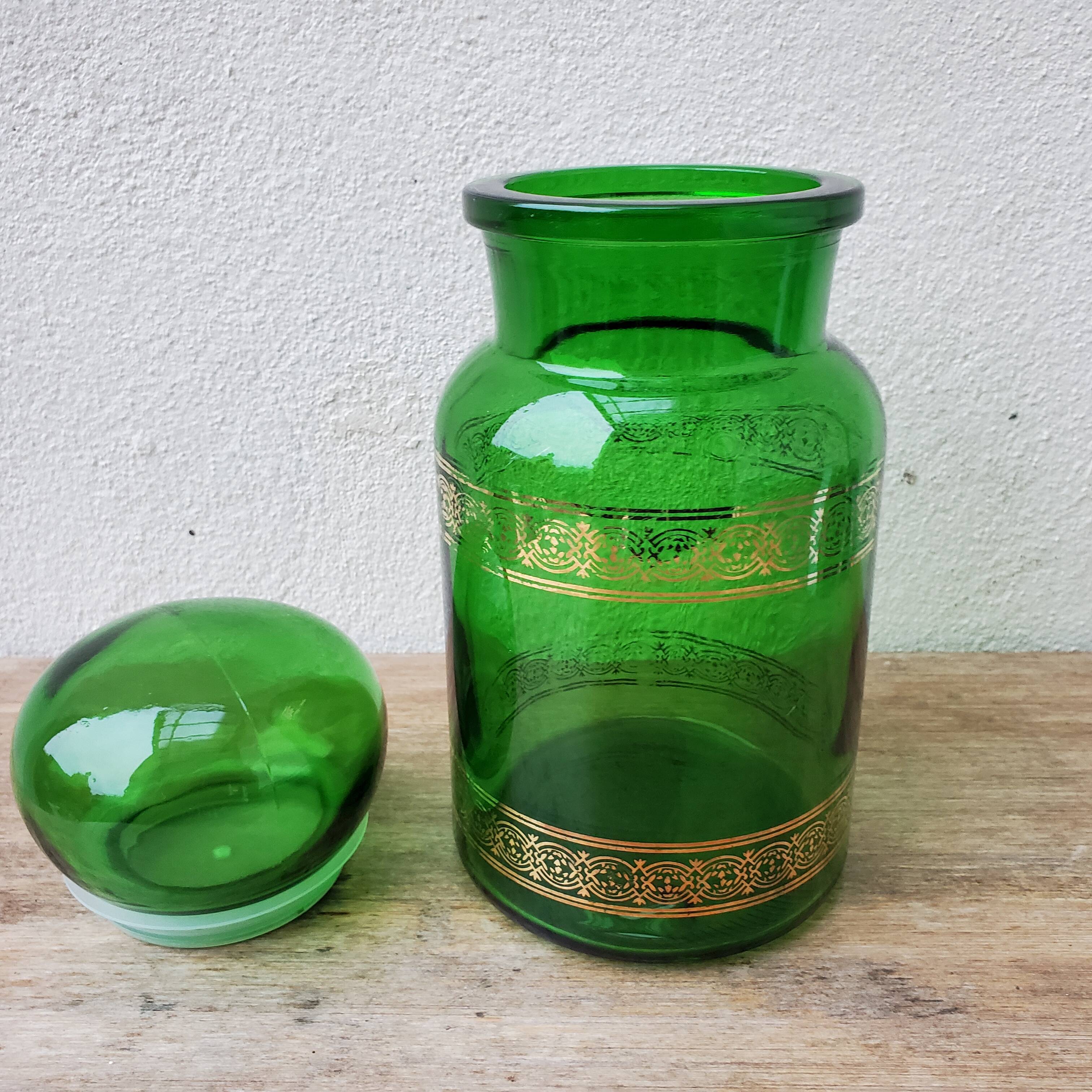 Pot dit d'apothicaire en verre vert