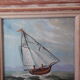 Signed painting: oil painting depicting a sailboat