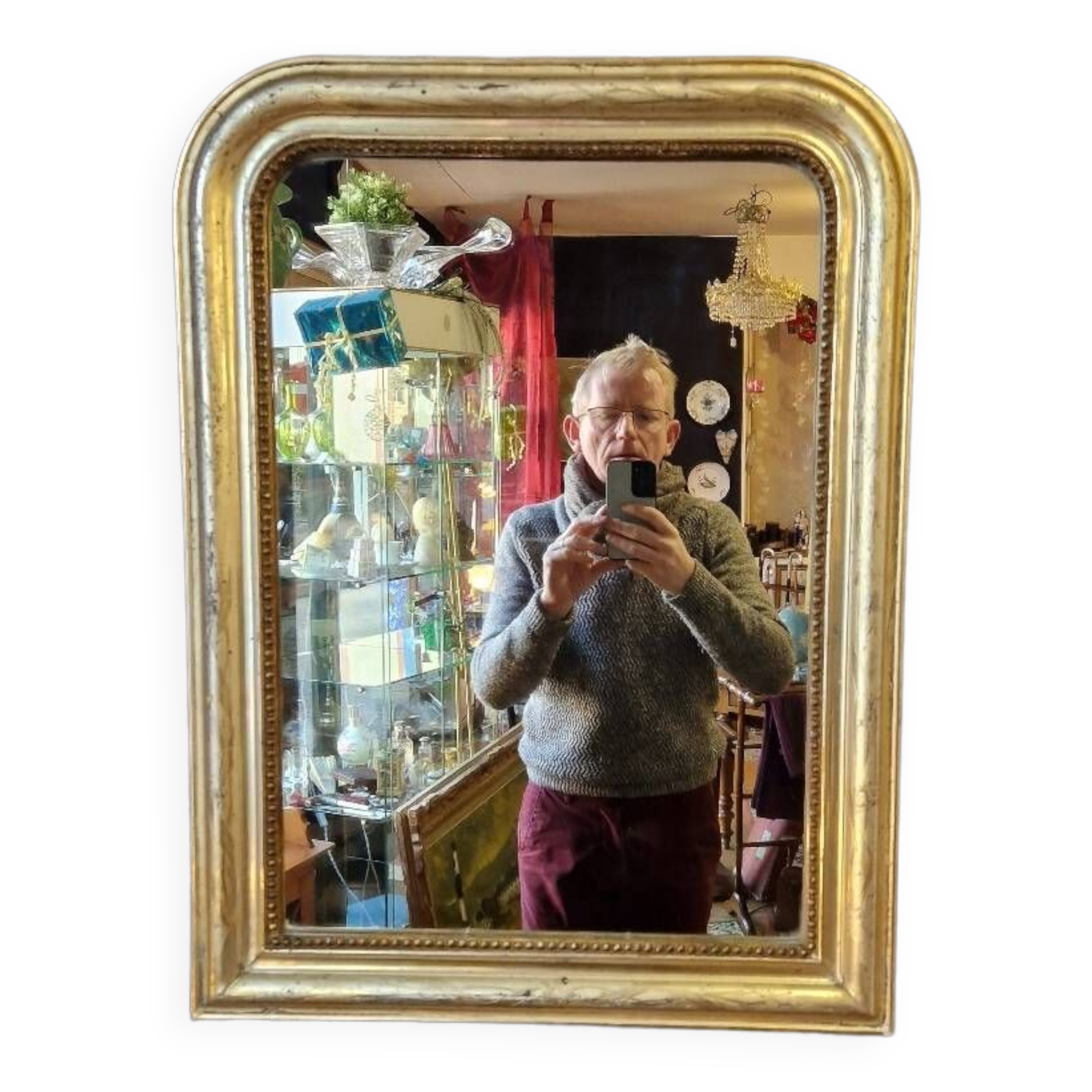 Louis philippe gold mirror