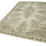 Handmade Vintage Oriental Beige Carpet 195 cm x 308 cm - 36585