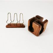 Mid century teak pipe stands, Sweden, 1960s.