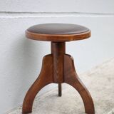 Vintage stool, Reiner piano stool, height adjustable stool, tripod stool, decoration