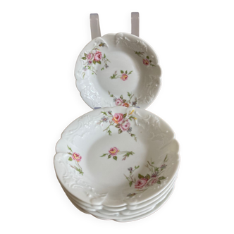 Set de 6 coupelles à dessert en porcelaine de Limoges