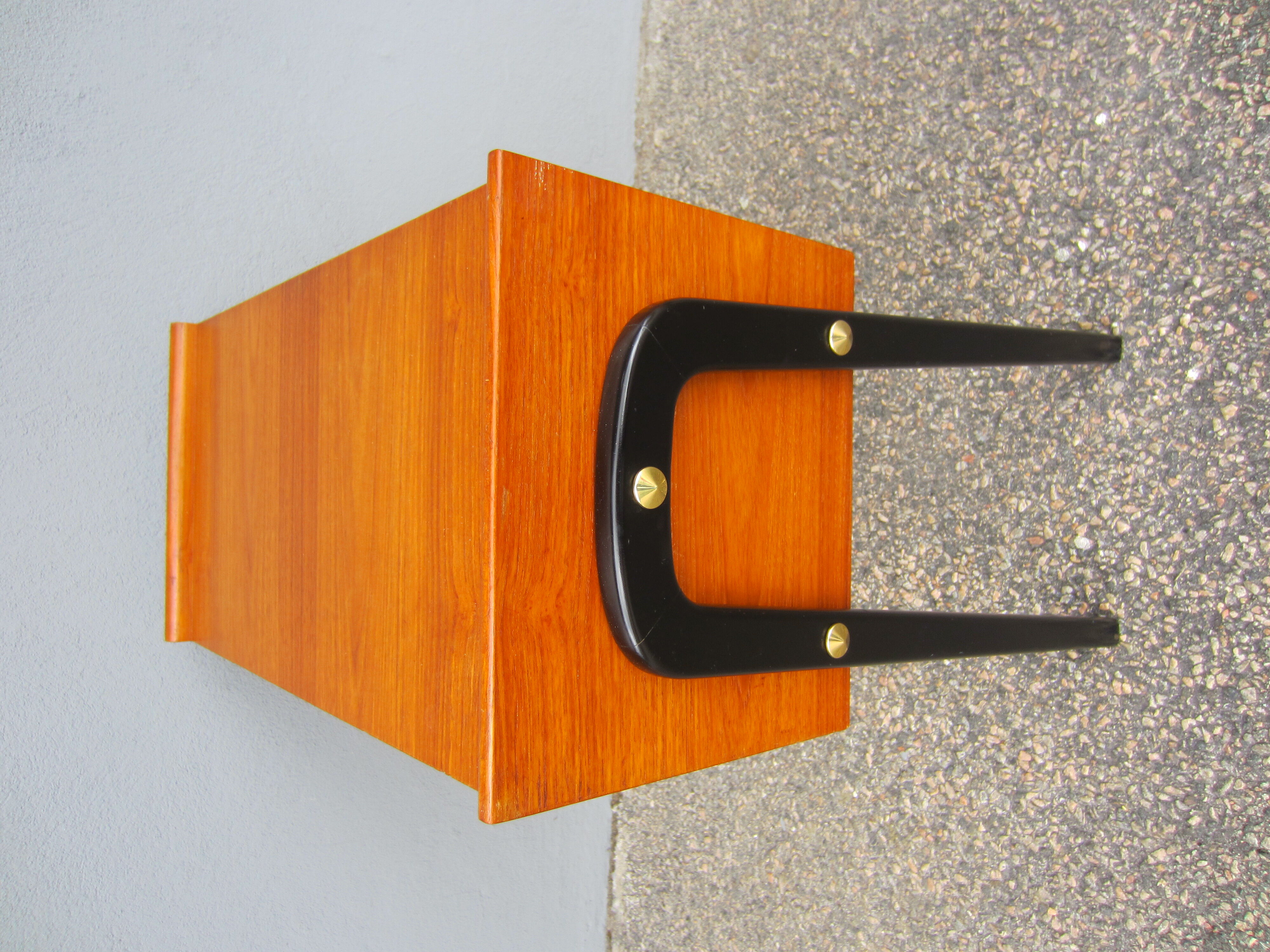 Scandinavian teak side table