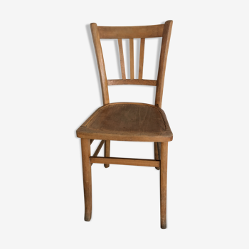 Chaise bistrot en bois clair