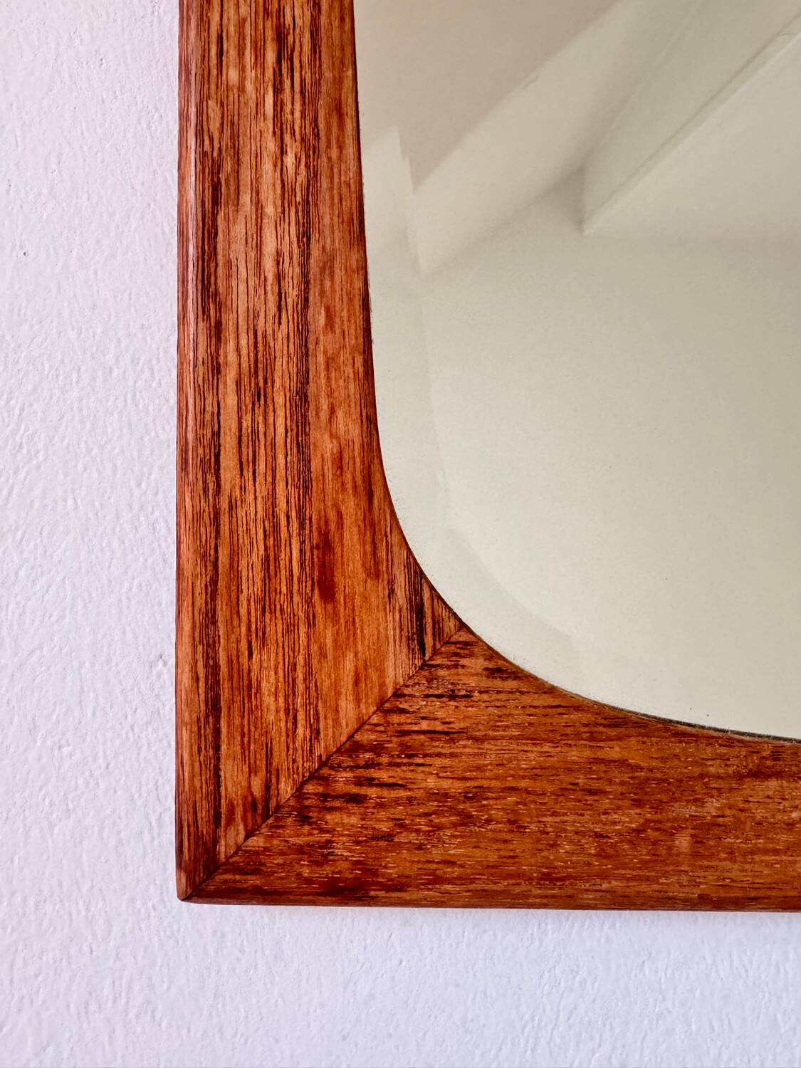 Vintage Scandinavian mirror, beveled glass