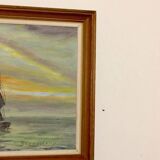 "Boats at Sunset" by Kaj Brandstrup