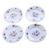 Set of 4 Sarreguemines dessert plates