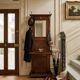 Antique coat rack in solid oak