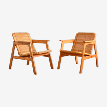 Pair of Scandinavian armchairs 1970s