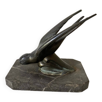 Art deco swallow bookend