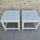 Pair of bedside or rattan sofa tips, 70s-80s