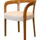 Chaise en bois et tissu