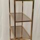 Gold and smoked glass shelf 1970