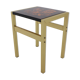 1960s italian brass and glass side table