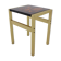 1960s italian brass and glass side table