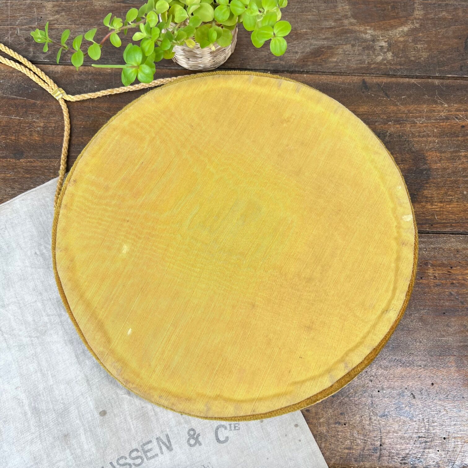 Miroir vintage jaune