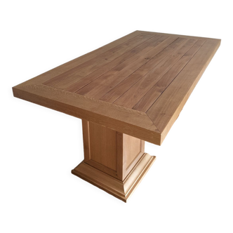 Solid wood table