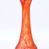 Art Nouveau Red Glass Vase- in style Daum Delatte Schneider Muller