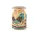 Carmo Saude ceramic vase with bird and flower decoration, 1970s