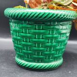 Cache pot poet laval vintage vannerie