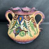 Quimper, ceramic vase signed Fouchen circa 1940