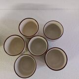 Sandstone teapot and bowls