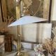 Italian lamp in brass and opaline sliding arm 67cm