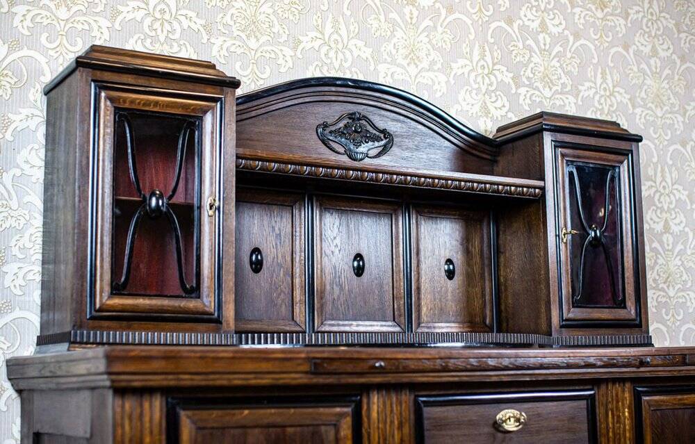 Vintage Buffet in Oak Burl, 1930s