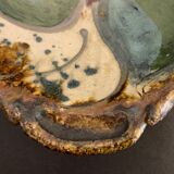 Glazed ceramic plate or cut