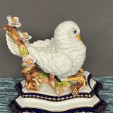 Sèvres. Dove figurine on a flowering branch.