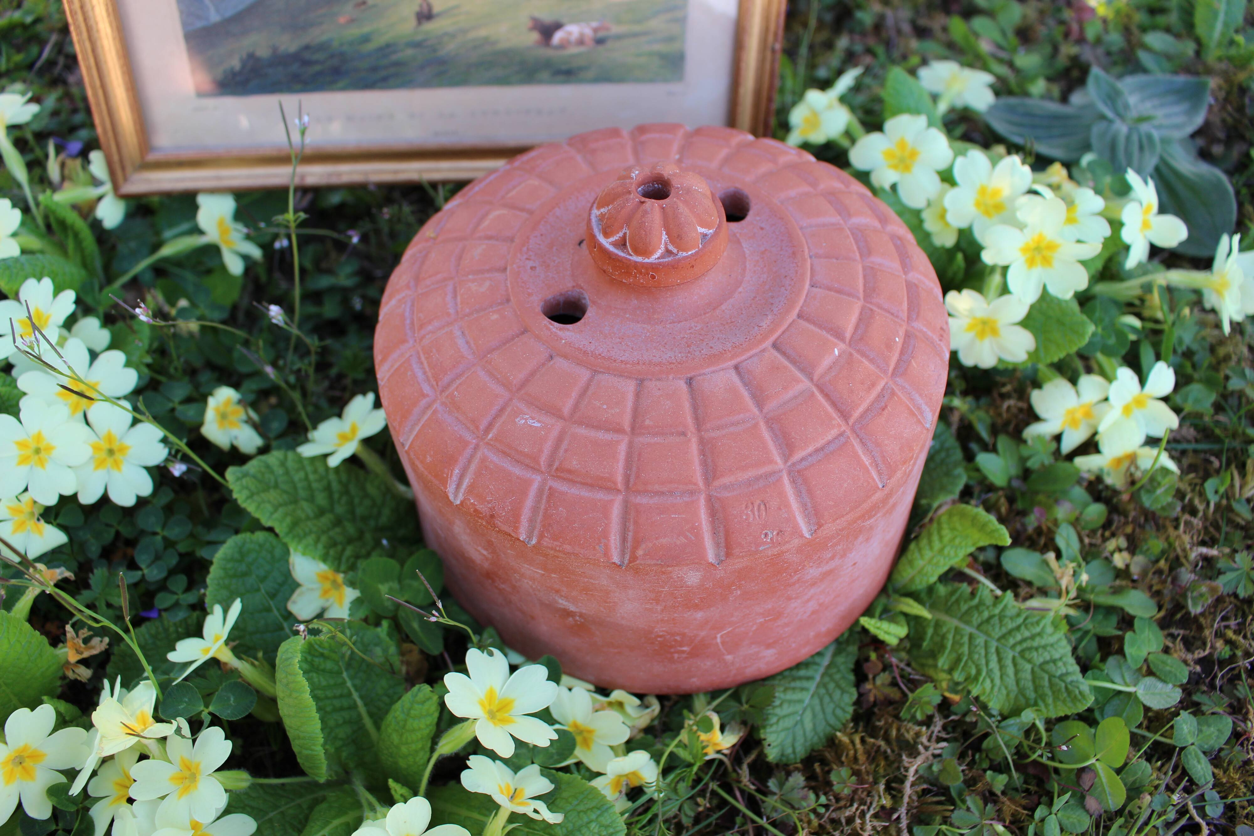 Terracotta cheese bell