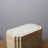 Postmodern marble & brass side table, 1970s