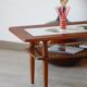 Vintage teak ceramic coffee table Gemina Møbler