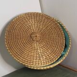 Round straw basket