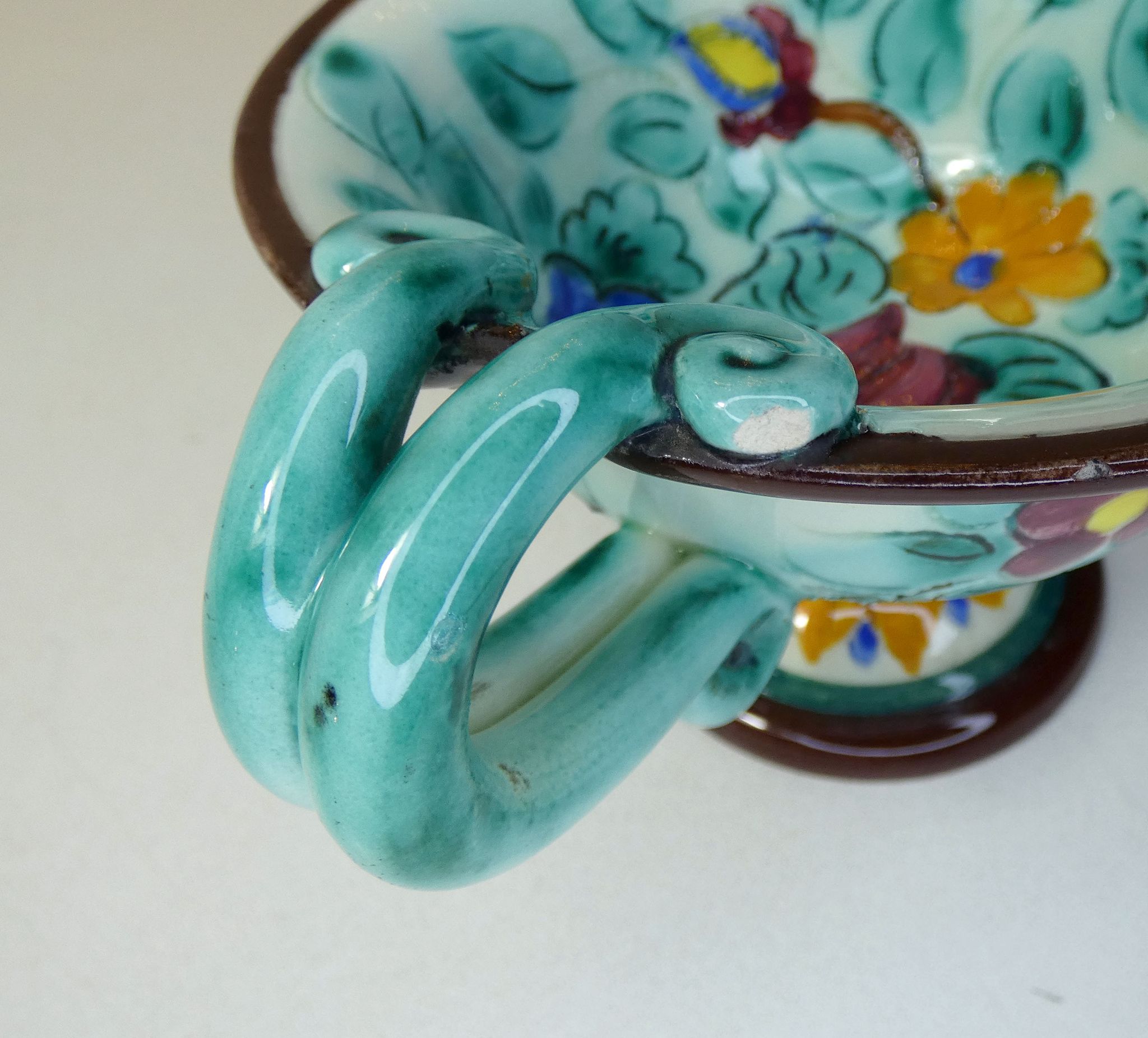 Coupe en céramique signée Monaco vintage