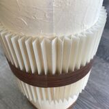 Pleated paper hanging lamp