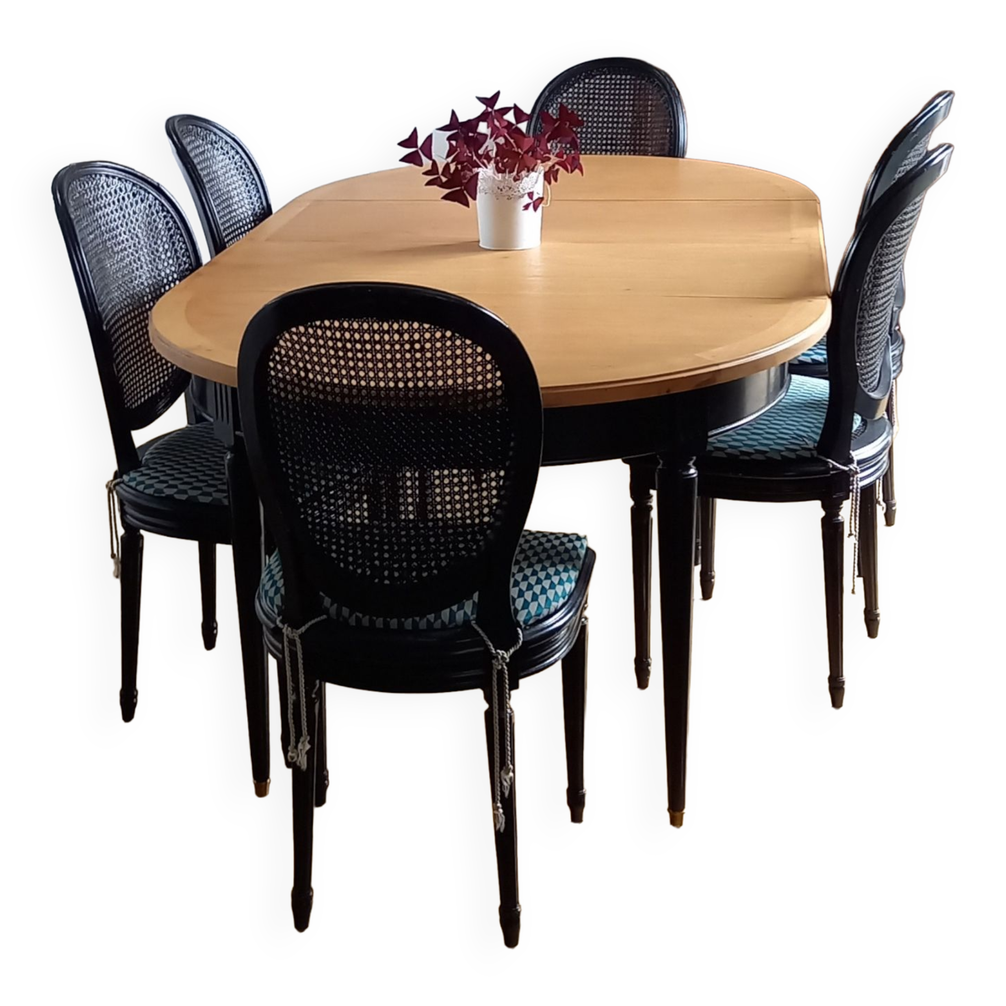 Dining table and chairs