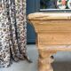 Farm table with turned legs in oak (renovated)