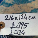 Vintage turkish rug 225x145 cm carpet