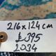 Vintage turkish rug 225x145 cm carpet