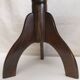 Piano stool bench old wooden tripod foot mustard velvet top