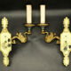 Pair of Empire style swan sconces - Lucien GAU, Paris