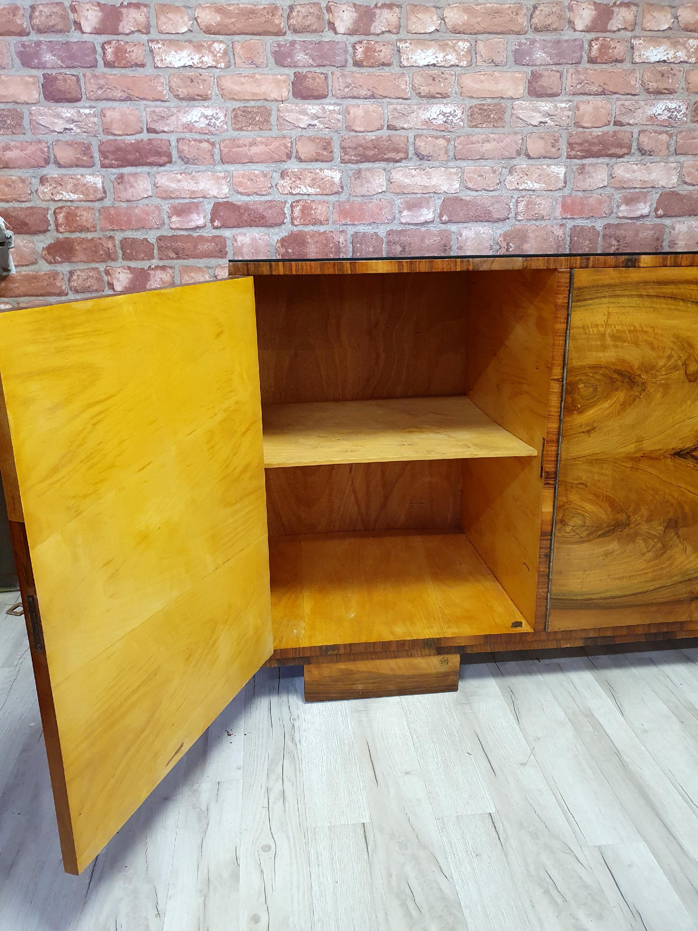 Renovated sideboard mid century, art deco, 1960s Poland