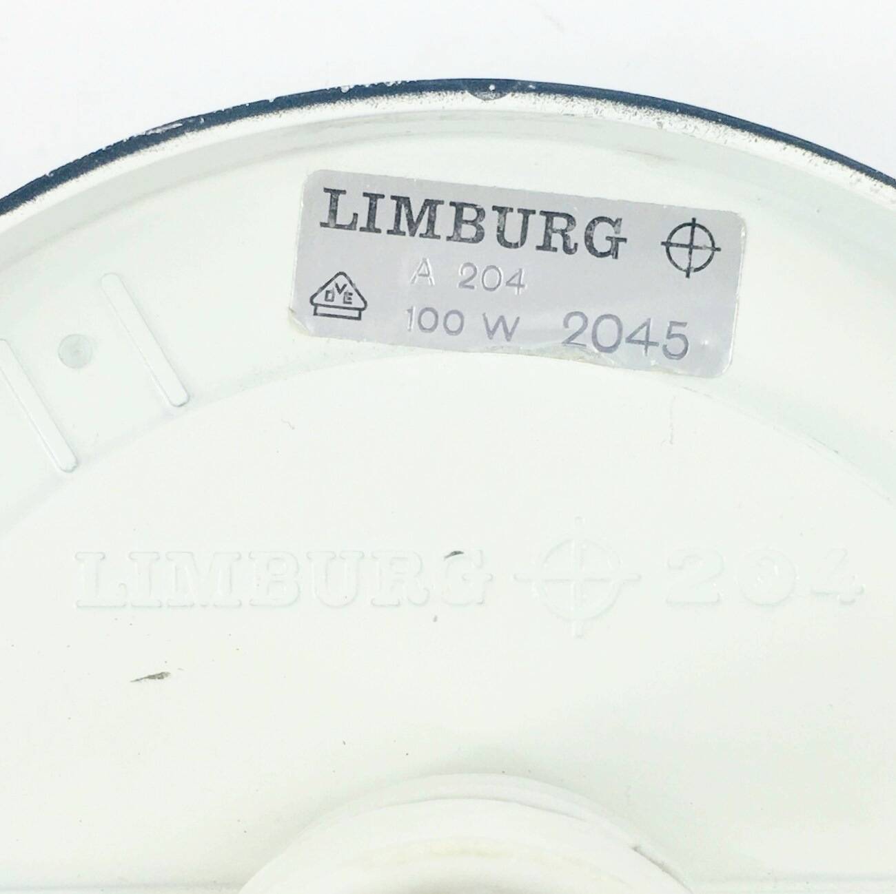 Large Mid-Century Amber Bubble Glass Ceiling Lig by H. Tynell for Limburg