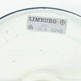 Large Mid-Century Amber Bubble Glass Ceiling Lig by H. Tynell for Limburg