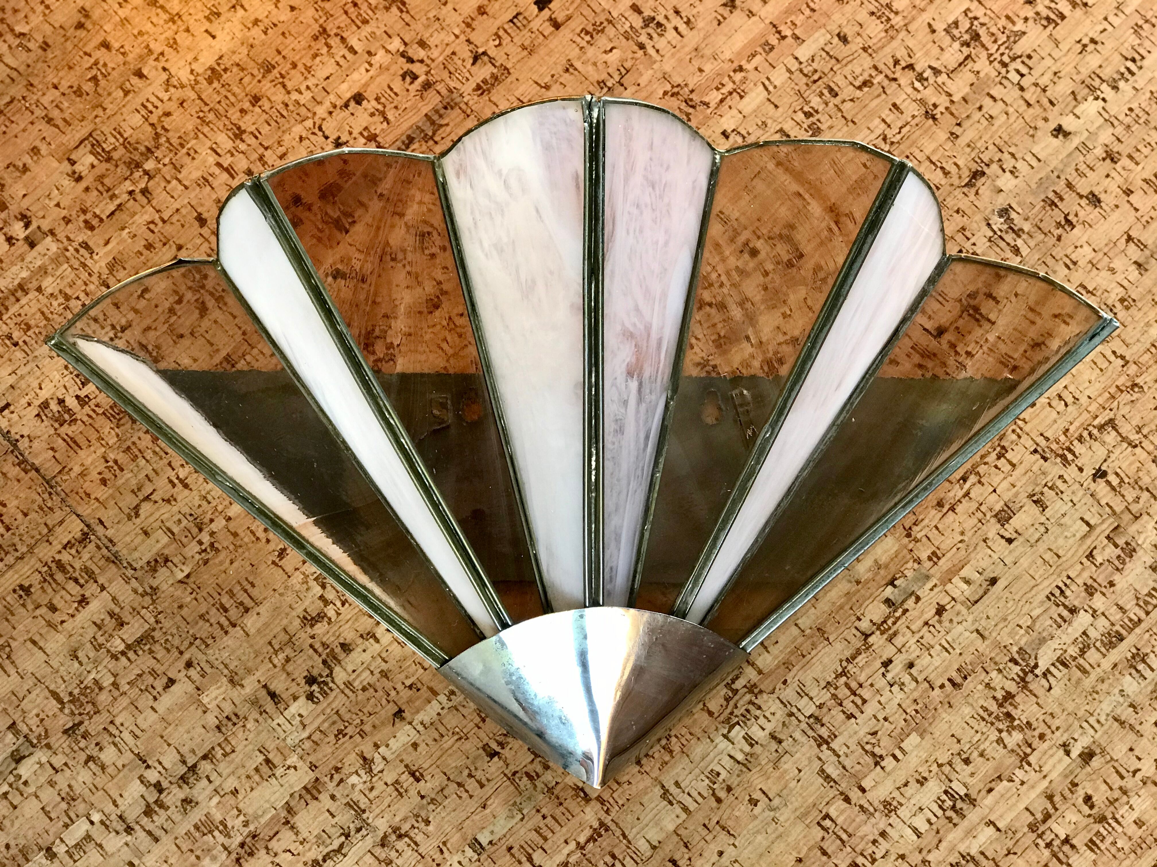 Wall light  glass fan