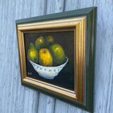 Oil painting on canvas, still life