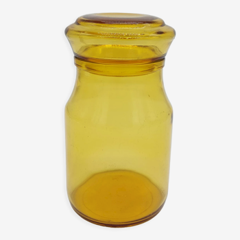 Vintage amber pot